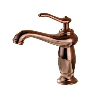 

European Style Bathroom Basin Faucet Cold and Hot Water Mixer Basin Sink Taps Rose Gold Faucets Lavamanos Tap Water Tap Brass