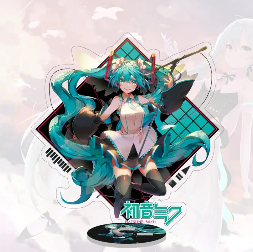 

Anime Vocaloid Virtual Singer Hatsune Miku Acrylic Stand Figure Desktop Decoration Collection Model Toy Doll Gifts