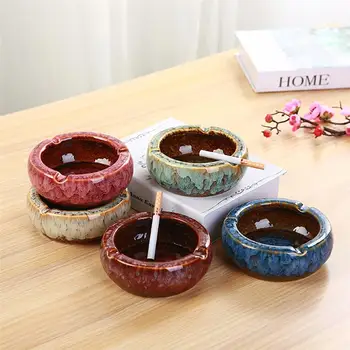 

Ceramic Ashtray Delicate Household Cigar Personality Cigar Ashtray Creative Cigarette Ash Holder Artistic Tea Table Tobacco Jar