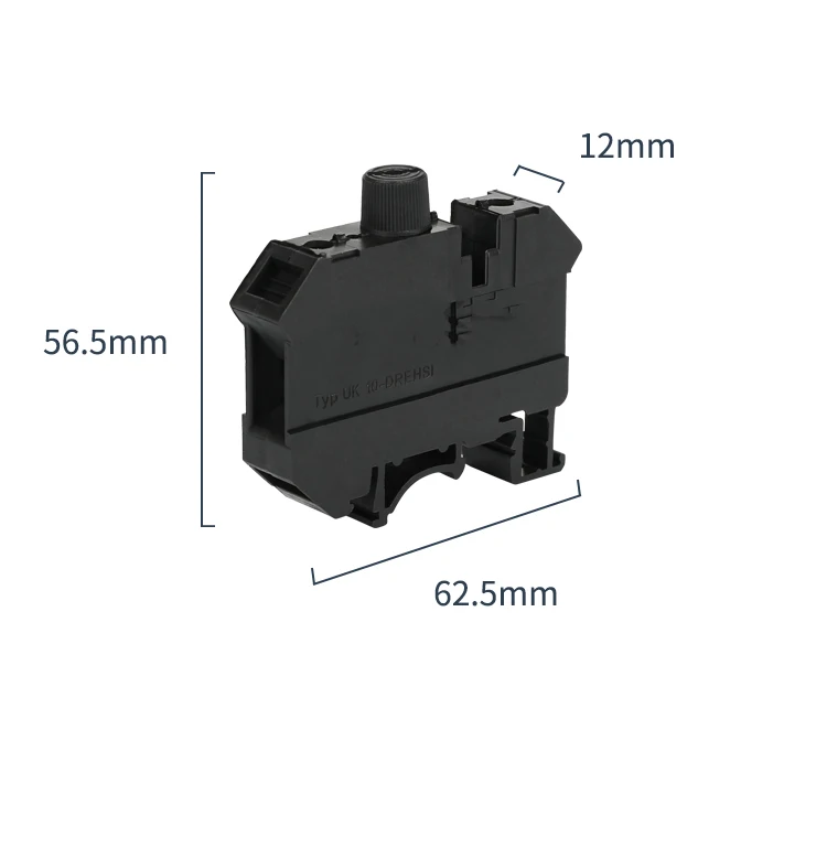 10Pcs Din Rail Terminal Blocks UK10-DREHSI CONTACT Universal Class Connector Screw Terminal UK10-DREHSI Terminal Blocks