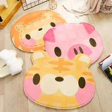 Милый мультяшный животный свинка коврик для ванной с принтом фланелевый узор ванная комната нескользящий коврик Домашний Декор дверной коврик