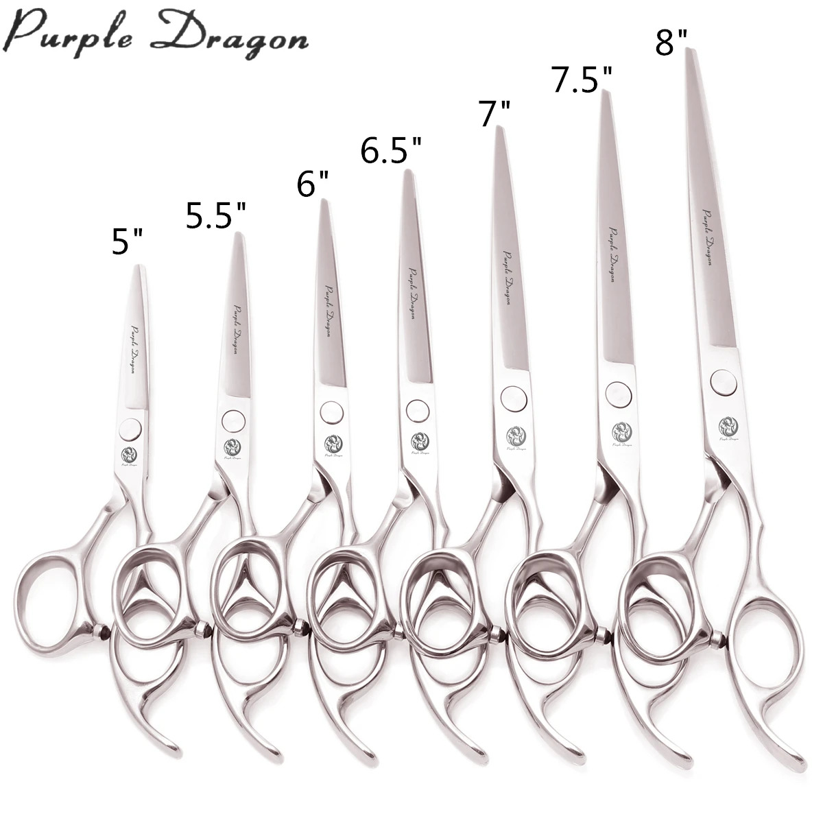Парикмахерские ножницы для стрижки волос 5 &quot5 5&quot 6 &quot6 7 &quot7 8 &quotPurple Dragon 1006 # и