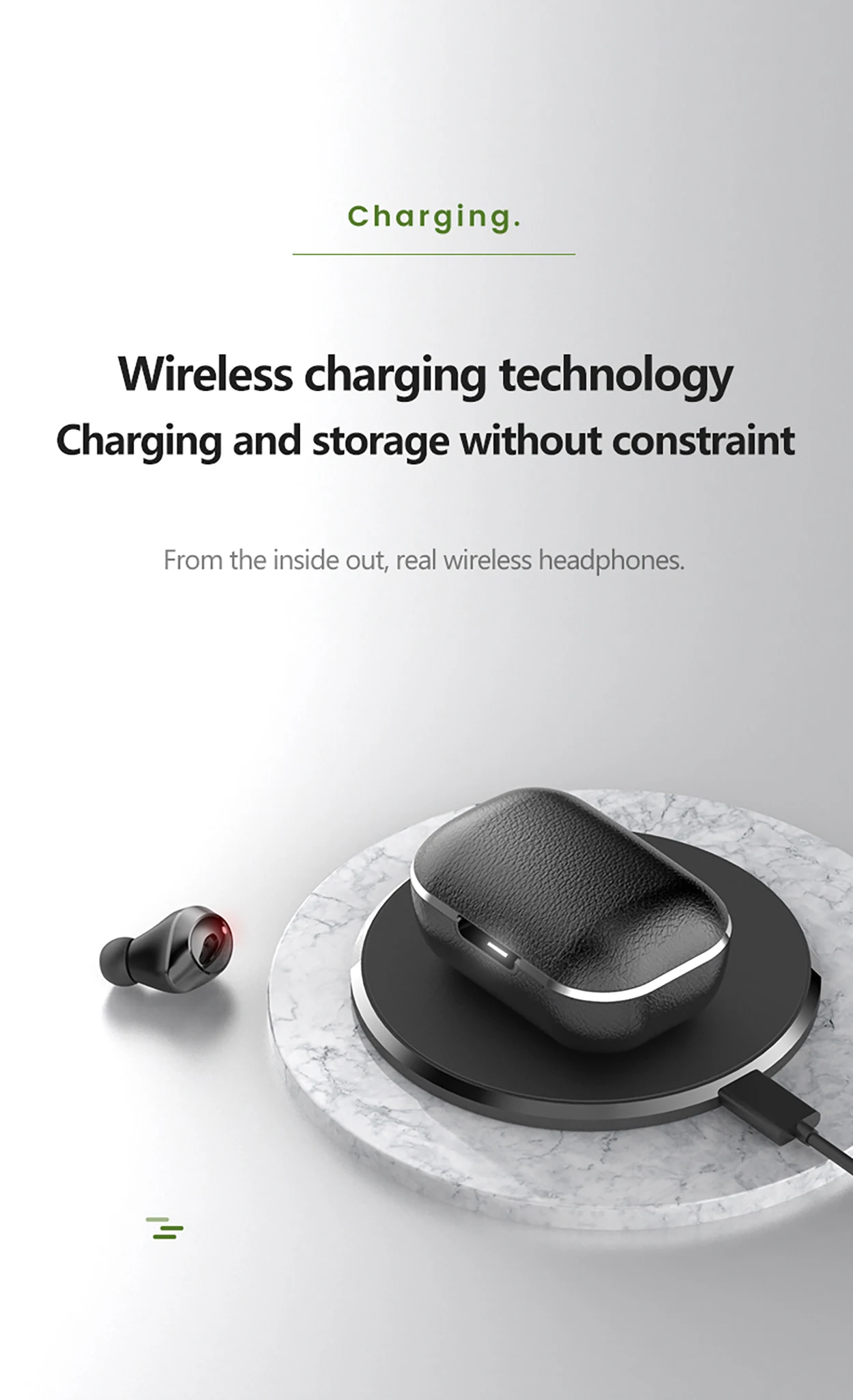 N70 Bluetooth наушники 5,0 Bluetooth гарнитура Беспроводные наушники с микрофоном беспроводная зарядка для телефона