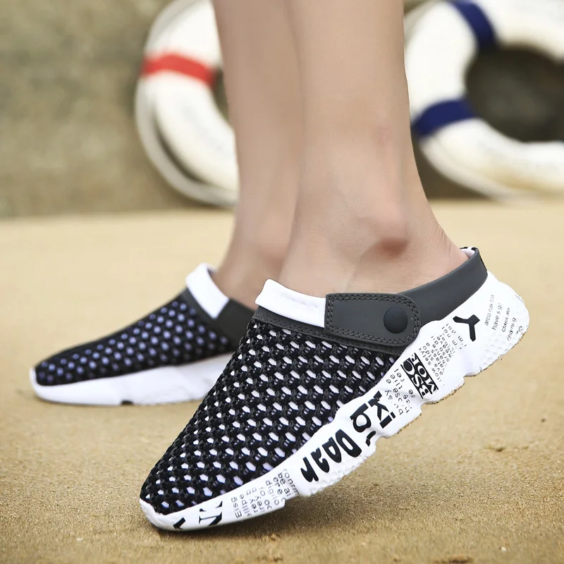 Men Summer Sneakers Shoes Clogs Water-Sandals Beach-Slippers Breathable Jogging Casual