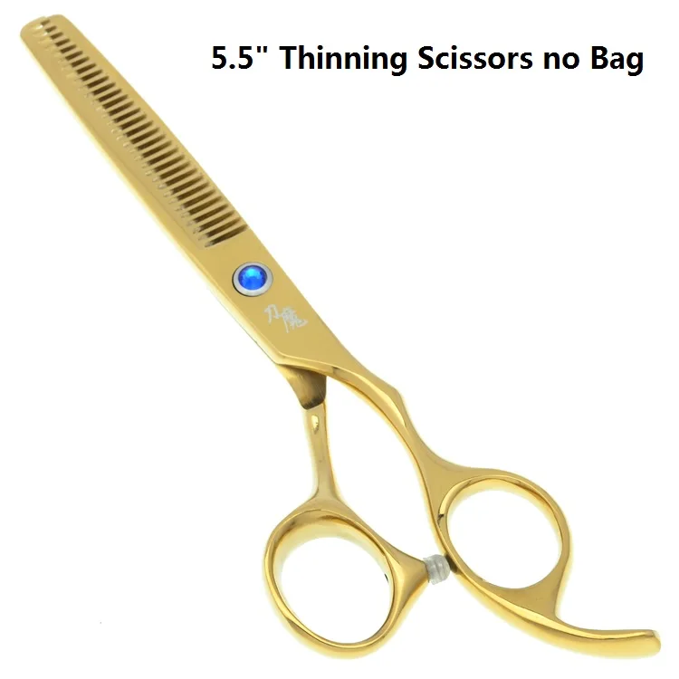 5," 6,0" профессиональный набор ножниц для волос Япония 440C парикмахерские ножницы салонные ножницы для резки ножницы с сумкой LZS0618 - Цвет: LZS0623 55 no bag