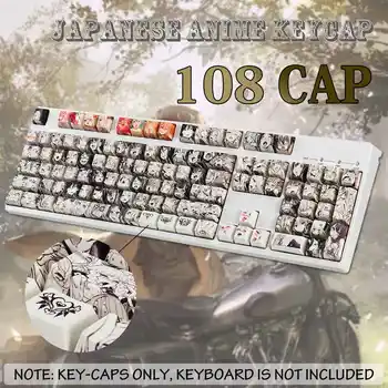 

108key PBT Ahegao Keycap Dye Sublimation OEM Profile Japanese Anime Keycap For Cherry Gateron Kailh switch Mechanical Keyboard