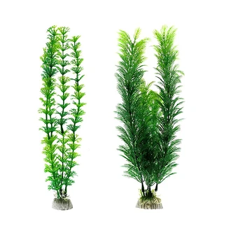 

10Pcs Plastic Assorted Color Artificial Large Aquarium Plants Plastic Fish Tank Decorations Vivid Plant Creature Landscape Decor