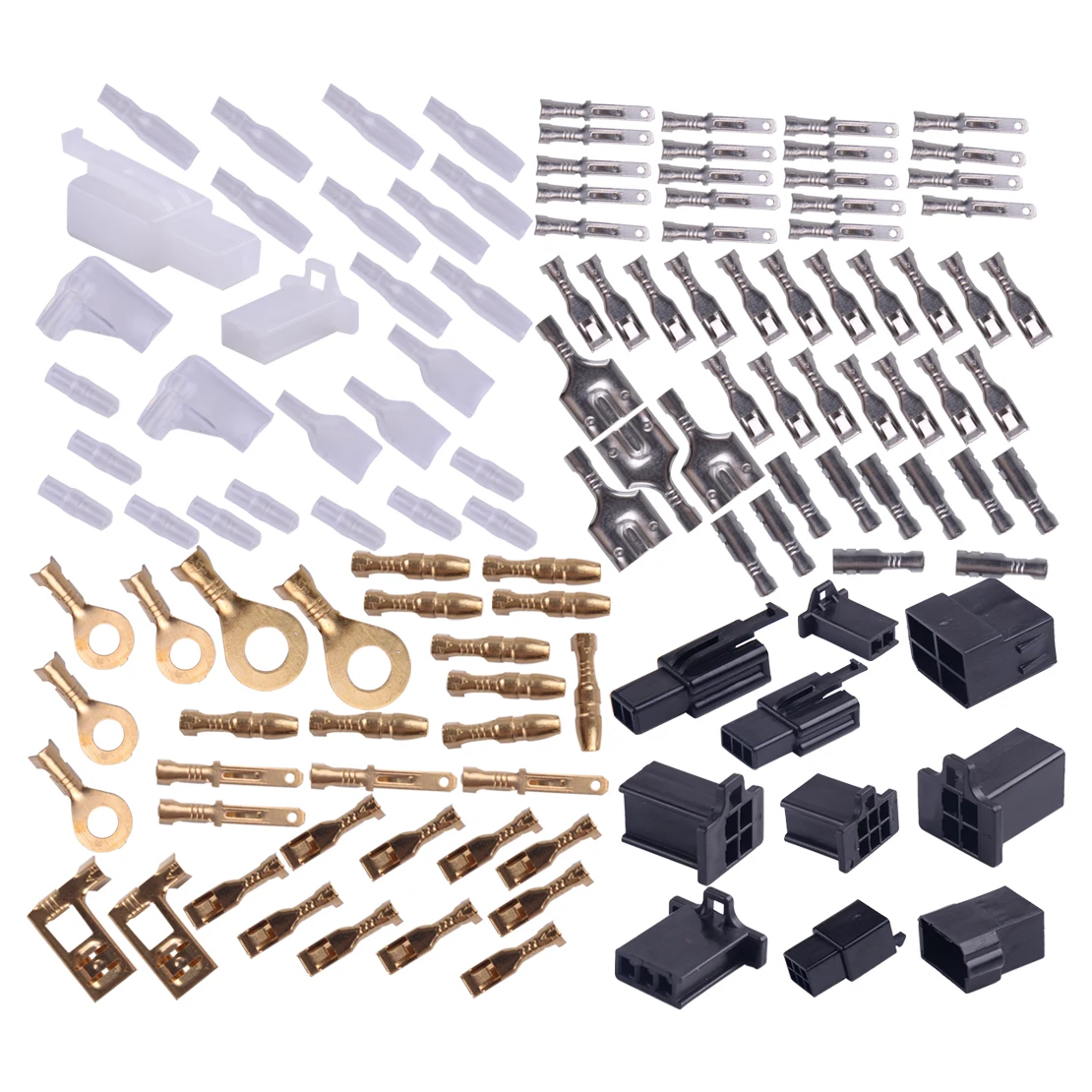 beler Universal Durable Motorcycle Connectors Wiring Wire Loom Harness Terminal Bullet Plug Repair Kit |
