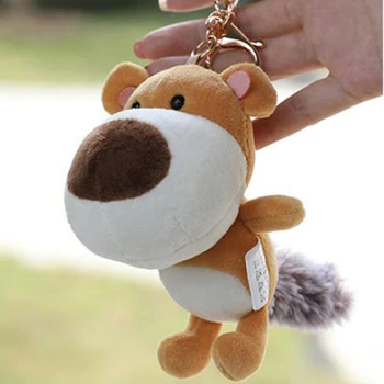

Super Hot Novelty Bear Plush Soft Lovely Bag Hanging Key Chain Ring Hanging Plush Hanging Plush Wedding Gift Bag Accessories
