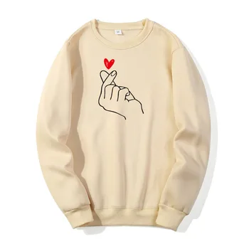 

Fashion heart printing Hoodies Men Woman Crewneck Sweatshirts Winter Autumn Men Hoodie Fleece Hoody Casual New Streetwear