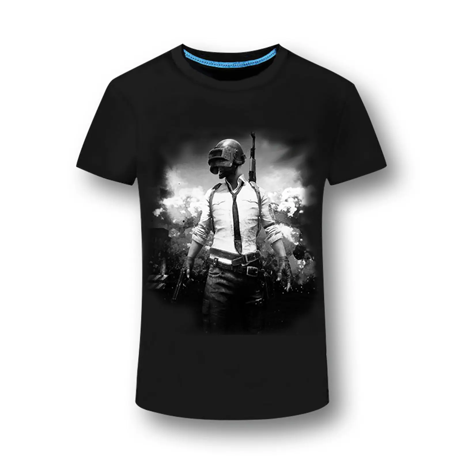 

Men clothes 3D printing t-shirt noctilucence fashion Short Sleeve clothing mens game t-shirts funny PUBG streetwear Glow night