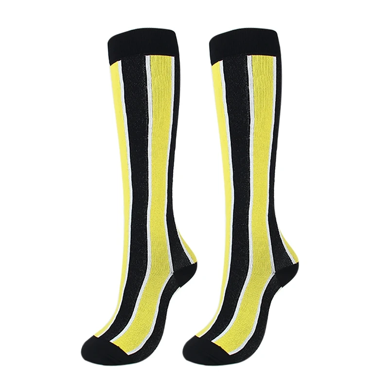 1 пара, длинные носки для бега, велоспорта, для мужчин и женщин, Спортивные Компрессионные носки, поддерживающие уличные гоночные гольфы, термоноски - Цвет: M