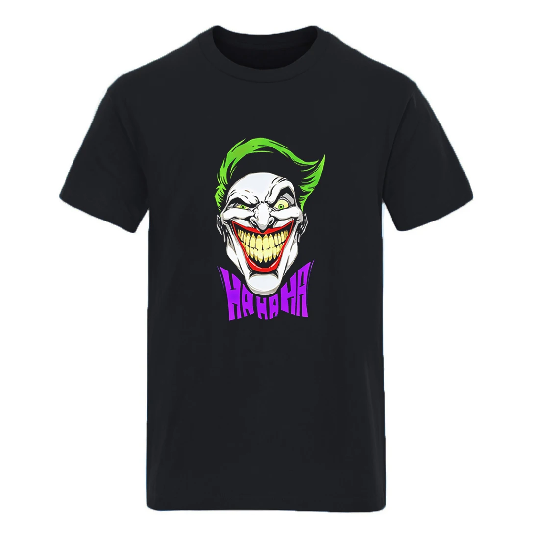 

The Joker hahaha Oversize Short Sleeve T shirt Mans Summer High Quality Brand Clothing Hipster Plus Size Tees Graphic Camisetas