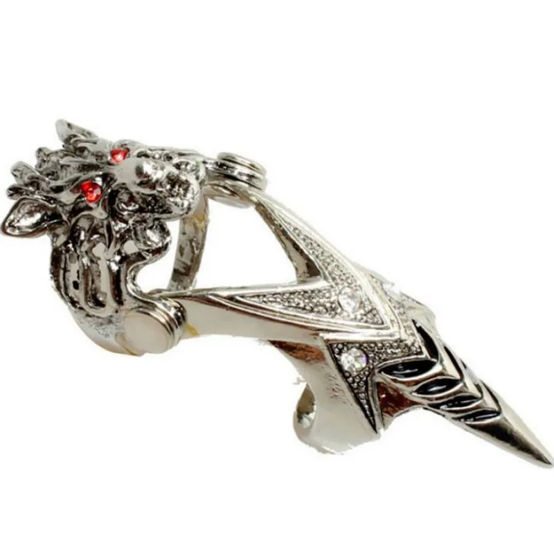 Alloy Wolf Claw Movable Jointed Finger Nail Cover Combined Ring Jewelry Accessories Steam Punk Rock Show Stage Goth | Украшения и