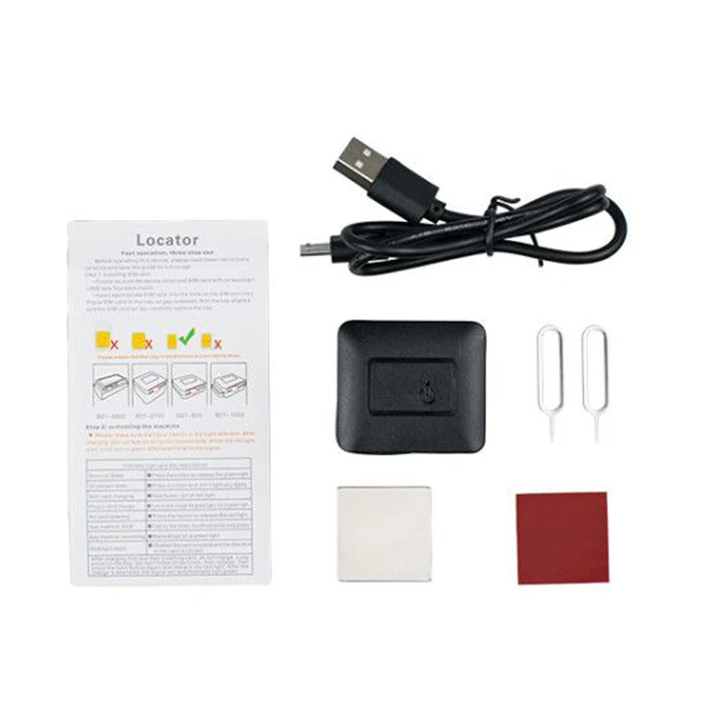 Автомобильный gps трекер Wi-Fi/LBS/GPRS устройство слежения за автомобилем 2100 мАч USB зарядка Сильный магнитный трекер вибрационная сигнализация локатор - Цвет: Tracker Not Box