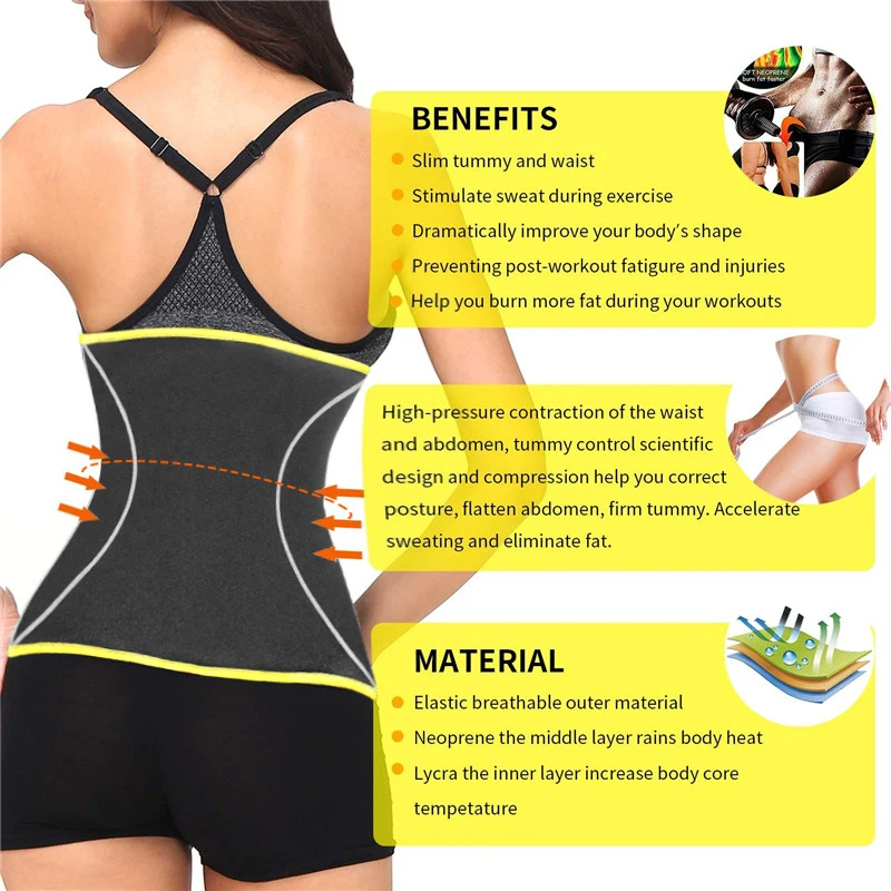 NINGMI Body Shapers тонкий талии тренажер для женское неопреновое сауна ремень сжигание жира пояс для корректирования талии пояса утягивающие Корректирующее белье