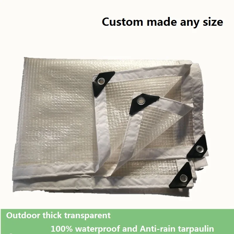 Открытый солнцезащитный козырек парус толстый прозрачный 100% водонепроницаемый