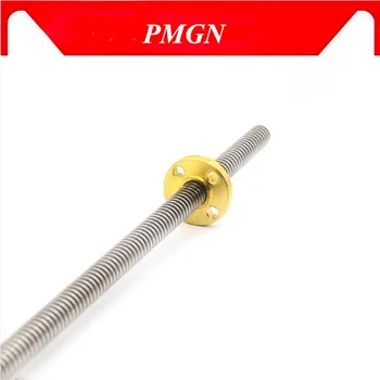 

304 stainless steel T10 screw length 100 200 300 400 500 600 700 800 1000mm lead 2 3 4 8 10 12 trapezoidal spindle screw and nut