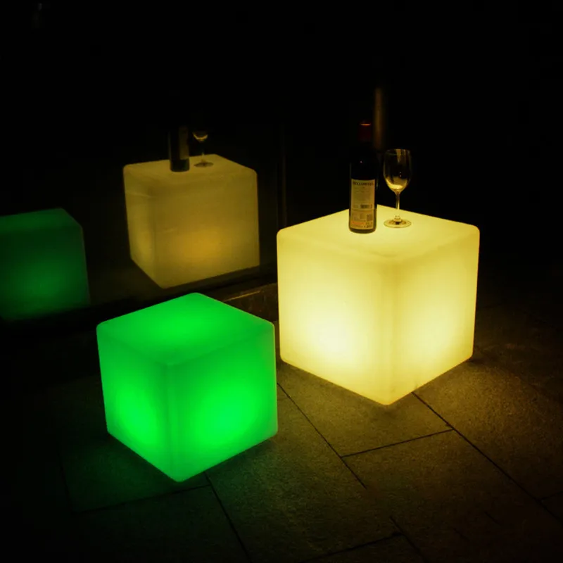 

Waterproof Rechargeable RGB LED Light Cube Seat Chair LED Lighting Remote Control for Bar Home Garden Party Event Decor Dropship