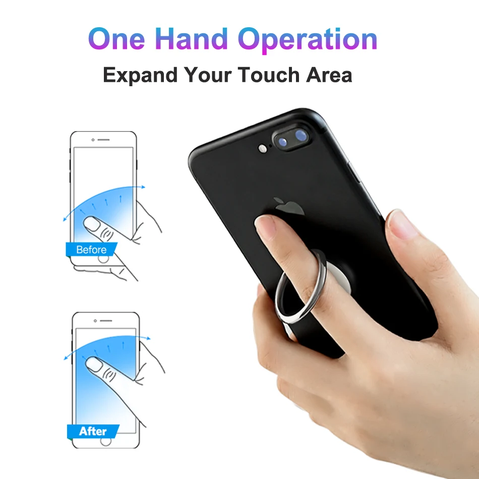 Кольцо-держатель для samsung S10 S9 S8 Xiaomi, подставка-держатель для мобильного телефона, подставка для телефона на палец для iPhone 11X8 7 6 Планшетов