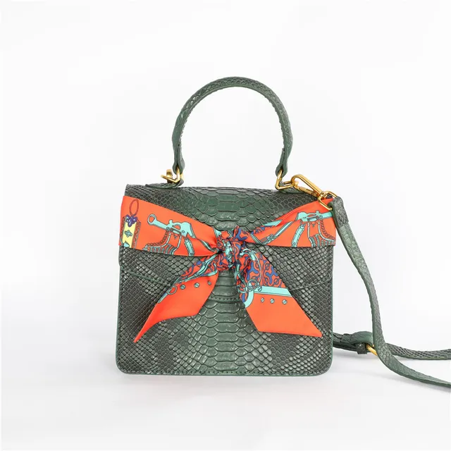TOPHIGH Original Green Bags For Women 2023 Newly Girl Crossbody Hot Clutch Bag New Crocodile Handbag Purse Trendy Tote Bolsa 5