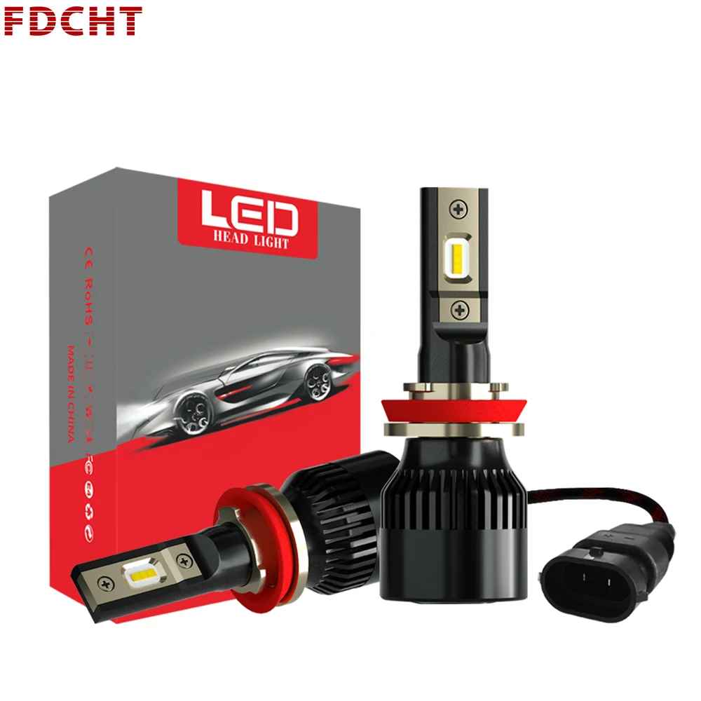 

Durable Led Headlight H1 H4 H7 H11 Led Bulb H8 H9 9005 9006 Hb4 Hb3 24v 12v 30w 6000k Ip68 Turbo Fan Car Light Csp Auto Headlamp