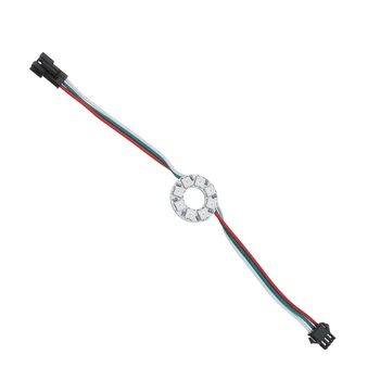

CLAITE DC5V 8 Bits WS2812B 5050 RGB DIY LED Module Strip Ring Pixel Light with Integrated Drivers Circle Development Board