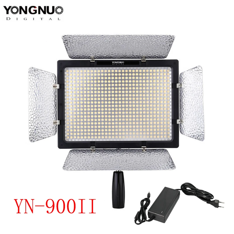 

YONGNUO YN900 II Pro LED Panel Video Light with Adjustable Color Temperature 3200K-5500K/5500K for Canon Nikon Camera Camcorder