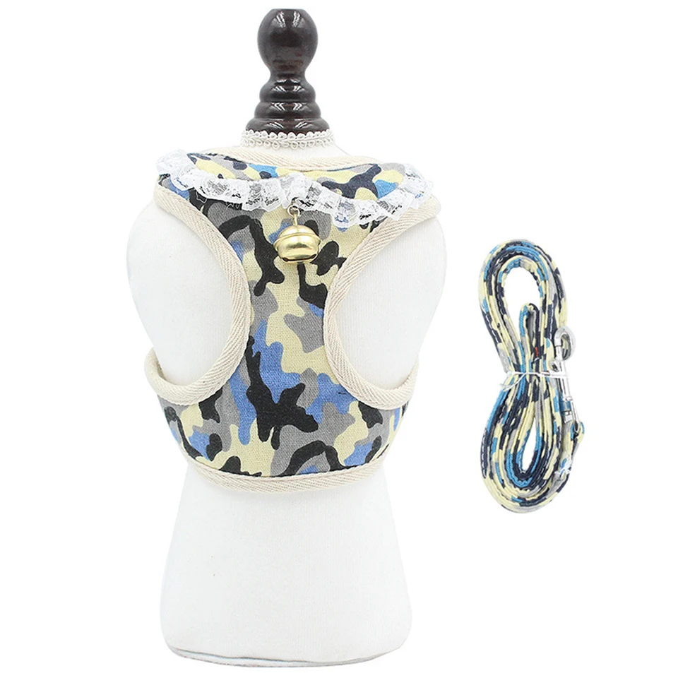 Шлейка для домашних животных Lesh кружевной жилет маленьких и средних собак кошек