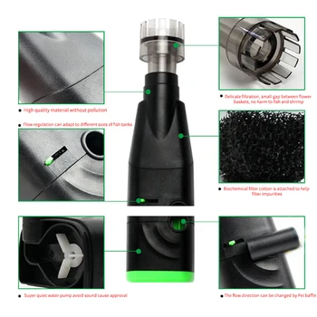 

Surface Aquarium Filter Clean Up Mini Accessories Black Practical Oil Film Remove Plastic Electronic Fish Tank
