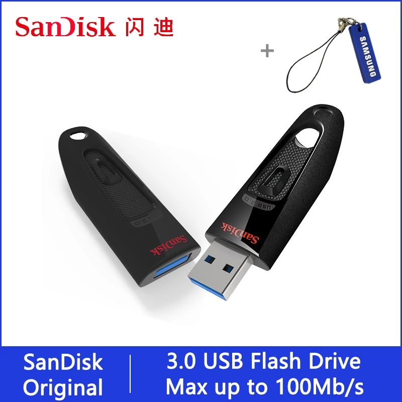 Sandisk USB 3,0 флеш-накопитель 128 Гб 64 ГБ 32 ГБ 256 ГБ USB флеш-накопитель 32 64 128 16 ГБ флеш-накопитель USB флеш-накопитель диск на ключ памяти