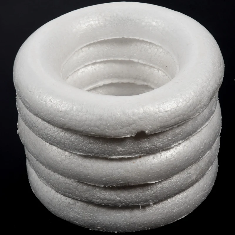 Craftmill Half Rounded foam Rings Wreaths 25cm Box of 5 3