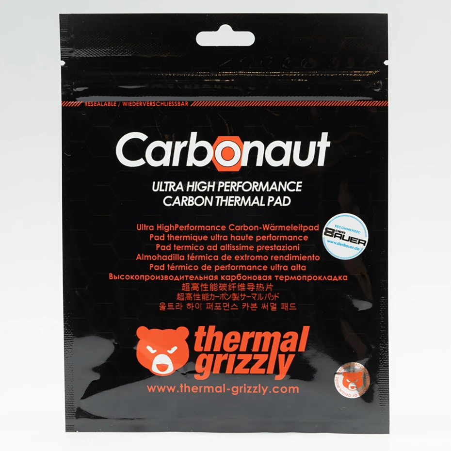 Thermal Grizzly Carbonaut Thermal Pad 62.5W/mk Reusable High Conductivity CPU/GPU Motherboard Heat Silicone Pad thermal pad