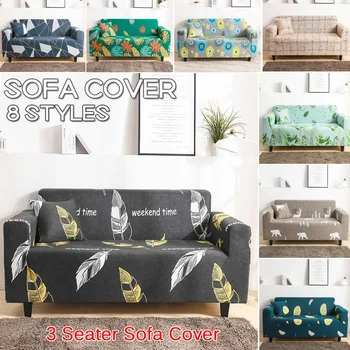 

90-230cm Elastic Sofa Cover All-inclusive Non-slip Couch Cover Slipcovers Printed Sofa Slip Cover Sofa Protector +Pillowcase