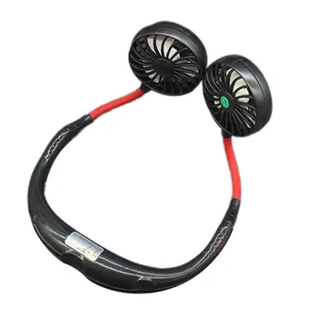 

Sports Fan Neck Ring Hanging Neck Lazy USB Charging Fans Outdoor Mini Portable Practical Durable Fans Emergency Fan Rotary Vane