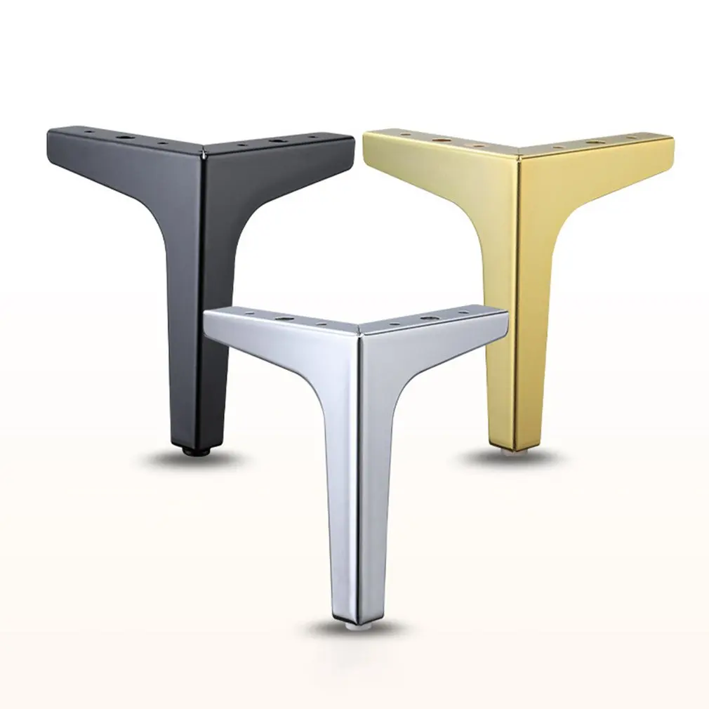 

4pcs L Shape Metal Base Coffee Table Legs Triangular Iron Leg For Metal Furniture Sofa Bed Chair Leg Iron Desk Cabinet