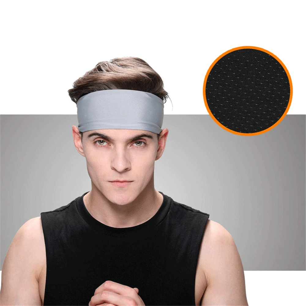 Sweatband для мужчин и женщин эластичная Спортивная головная банда для волос повязки на голову для йоги головные уборы спортивные аксессуары для волос повязки безопасности