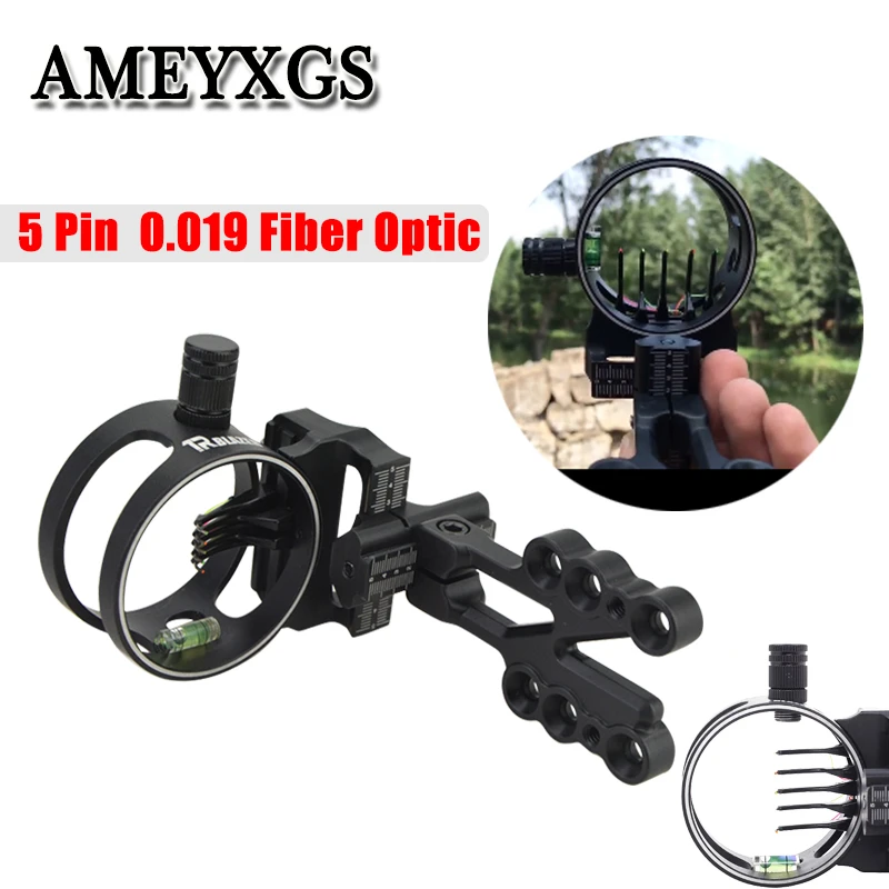 Compound Bow 1 Pin Sight Micro Adjustable Archery Right Hand Shooting Hunting Compound Bow 1 Pin Sight Micro Adjustable Archery Right Hand Shooting Hunting