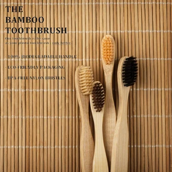 

10pcs Environmental Bamboo Toothbrush Soft Bristle Healthy Hygiene Dental Oral Care Toothbrushes Eco-Friendly Toothbrush Hot F3