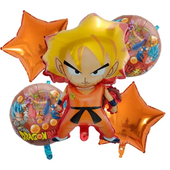 

5pcs/lot wukong Cartoon Foil Inflatable Balloon Kids Birthday Party Decoration Helium ballons Classic Toys Baby shower Favors