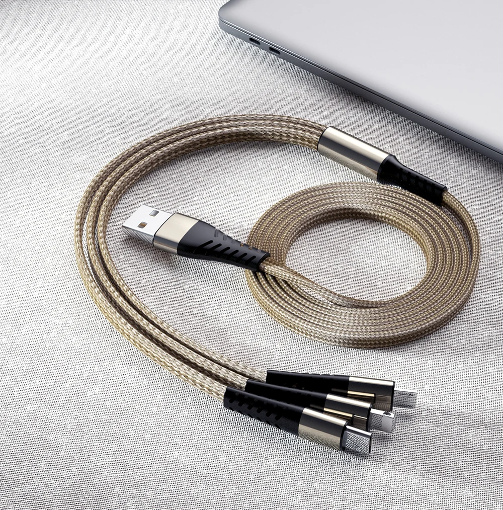 Meide 3 в 1 USB кабель для iphone11 Pro Max 11 X XS 8 7 6 samsung Xiaomi быстрое зарядное устройство Micro USb кабель Lightning