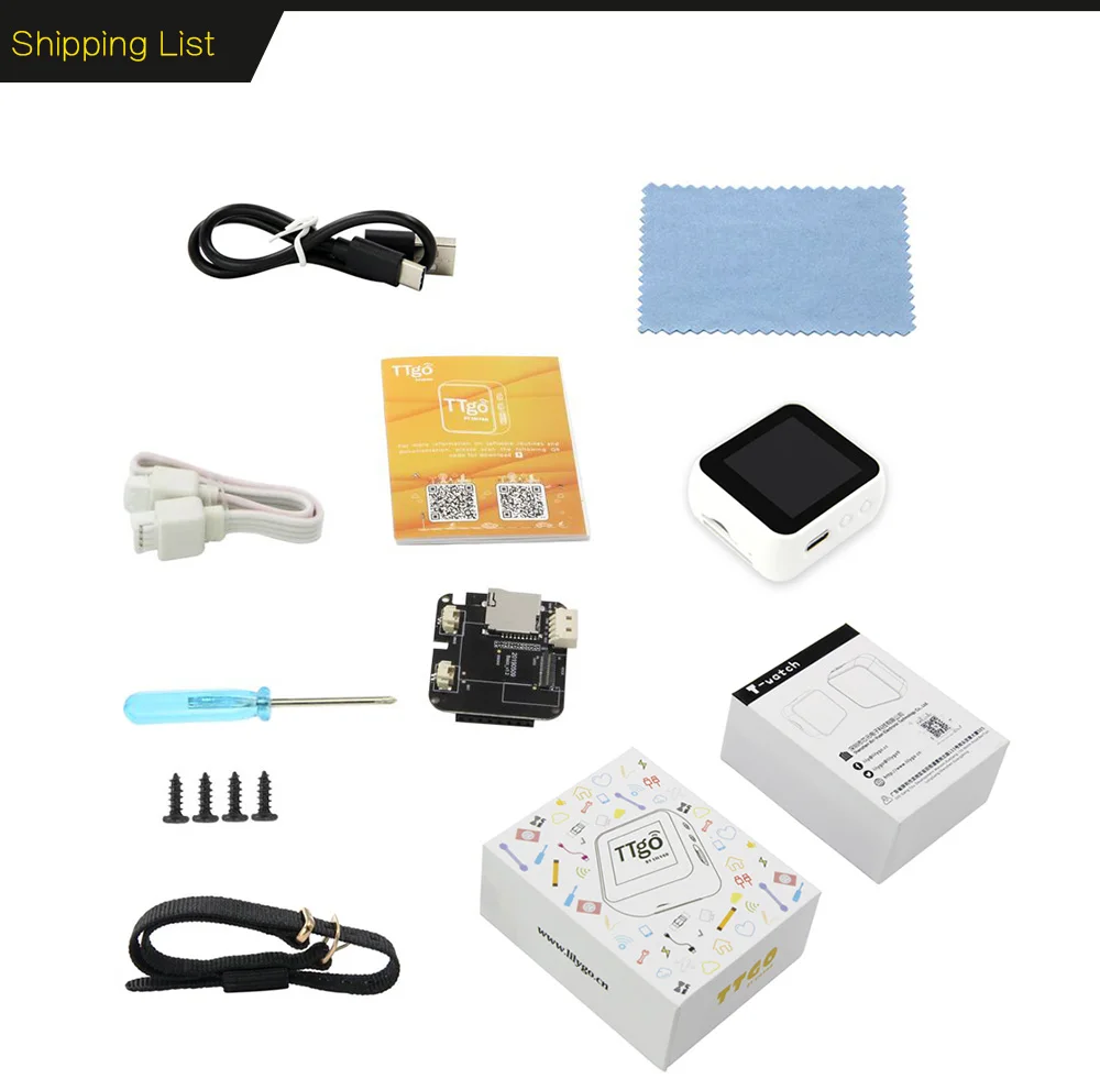1.54 polegadas esp32 wifi bluetooth vibration motor