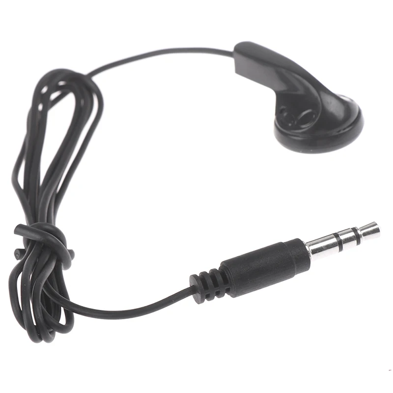 

Universal 3.5mm Single Side Mono Earphone In Ear Earbud Headset for Smart Phones MP3 Black