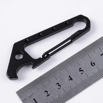 

Durable Steel Buckle Carabiner Keychain Key Ring Clip Hook Bottle Opener Tool Mini Portable Multi Purpose