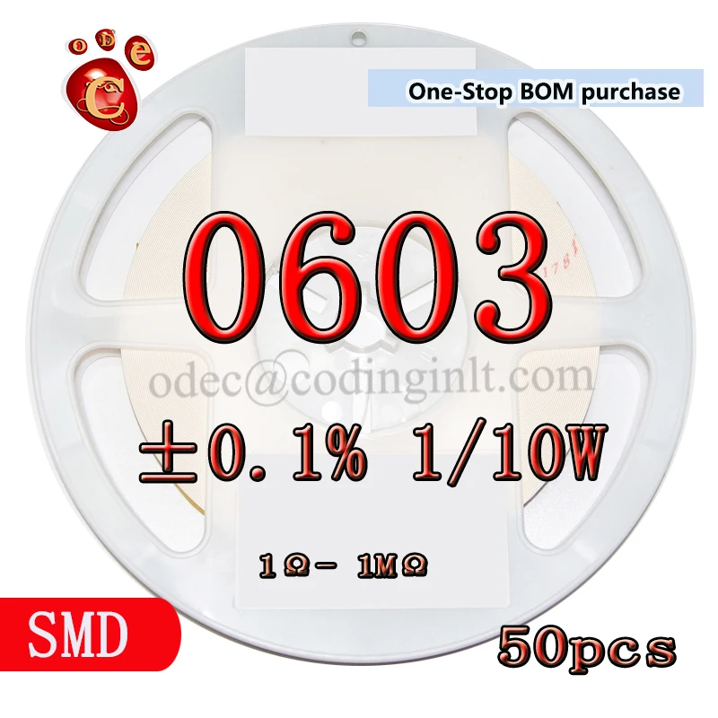 SMD 0603 681Ω ± 0.1% 1/10W 25PPM высокоточные пленочные резисторы 50 шт./лот | Электронные