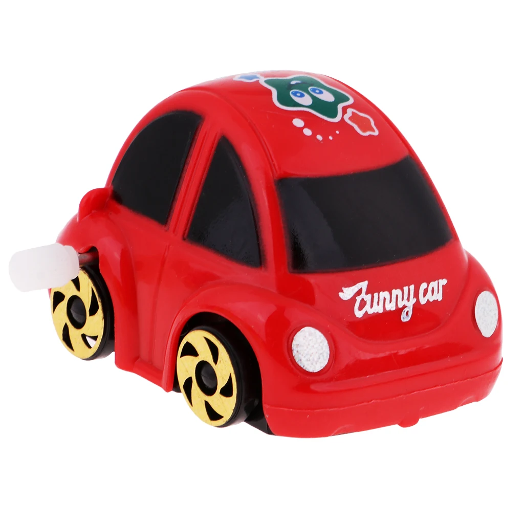 5-Pack Mini Plastic Wind-up Car Toys for Goody Bag Easter Eggs Filler Boy Toddler Gift Children