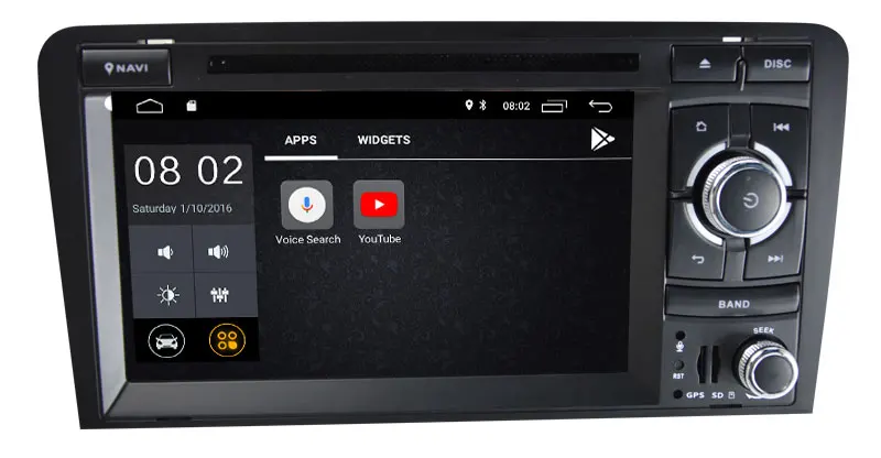 Excellent Android 9.0  CAR DVD Player For Audi A3/S3(2003-2013)  GPS  Radio Navigation Multimedia Audio FM AM Radio Built in CarPlay  DAB+ 3