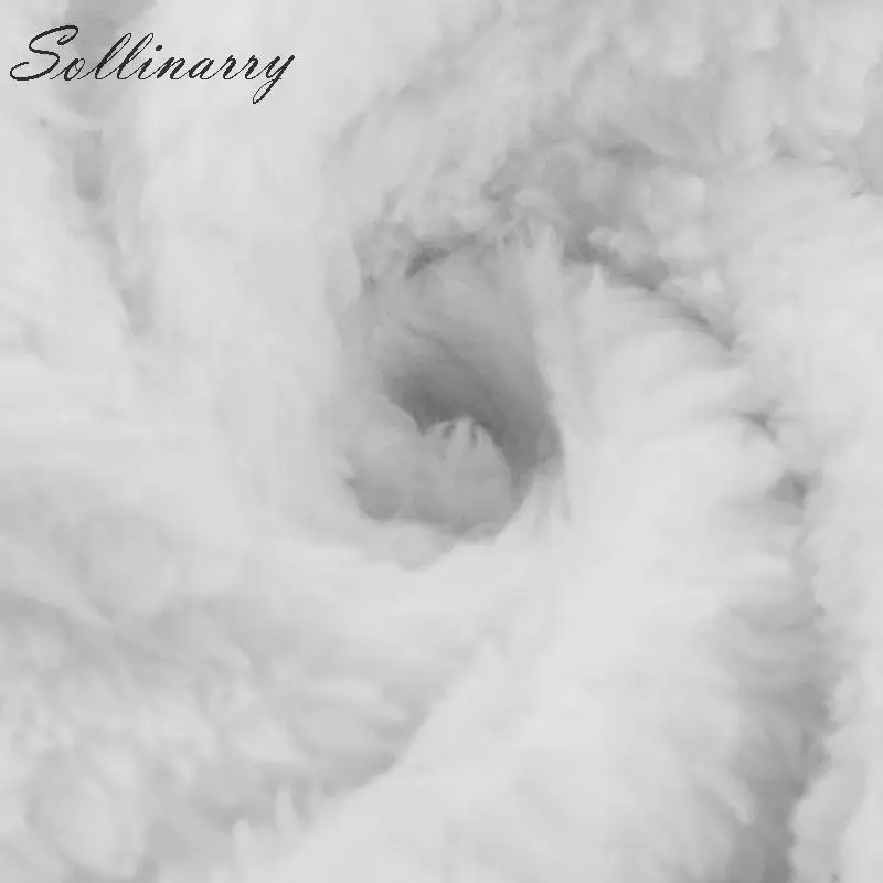Sollinarry, парки в полоску, верхняя одежда, пальто для женщин,, искусственный мех, модные толстовки, плюшевый жакет, женские мягкие куртки на молнии, повседневное пальто серого цвета