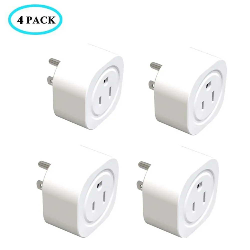 Remote Control Home WiFi Smart Power Socket Wireless Timer Switch Outlet US Plug Intelligent Sockets for Google home#808 - Цвет: 4PCS