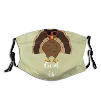 

protective mask with filter God Is Great God Is Good Thanksgiving anti dust PM2.5 reuse adult teen child girl